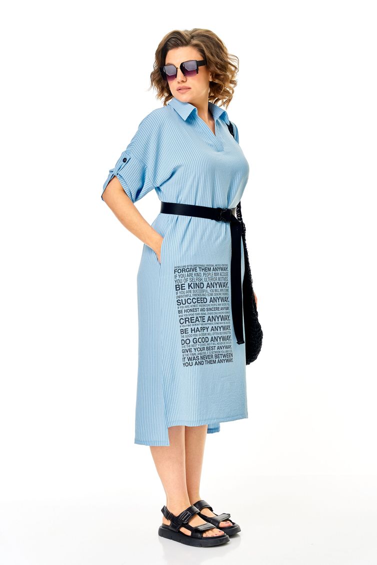 Sukienka Michel Chic #2167 goluboj