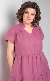 Dress Celentano 5028.1 len malinovyj