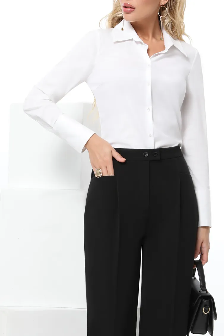 Spodnie DS Trend #Br-0210-0389 (chernye s zashhipami i strelkami)