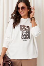 Джемпер Panda арт. 120244 молочный