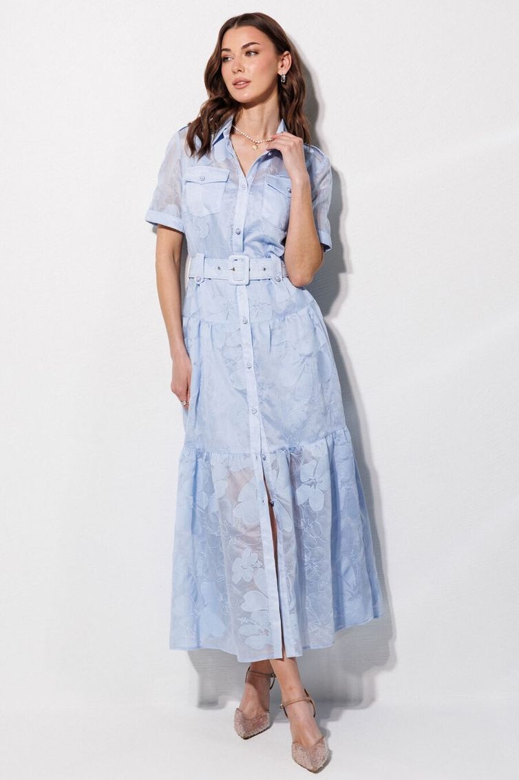 Платье Люше арт. 4364 голубой