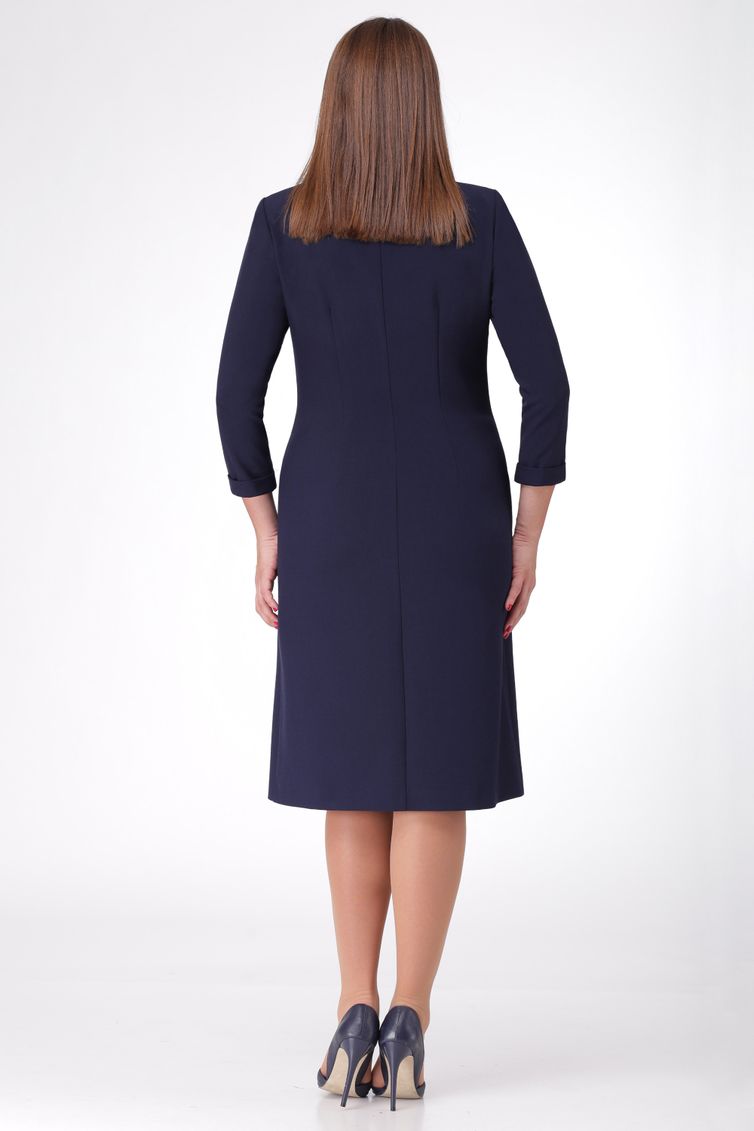 Dress Linia L #B-1672 temno-sin