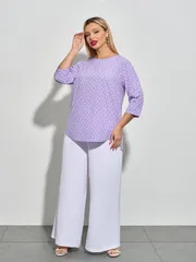 Bluzka DORA plus #0220-1 sirenevyj