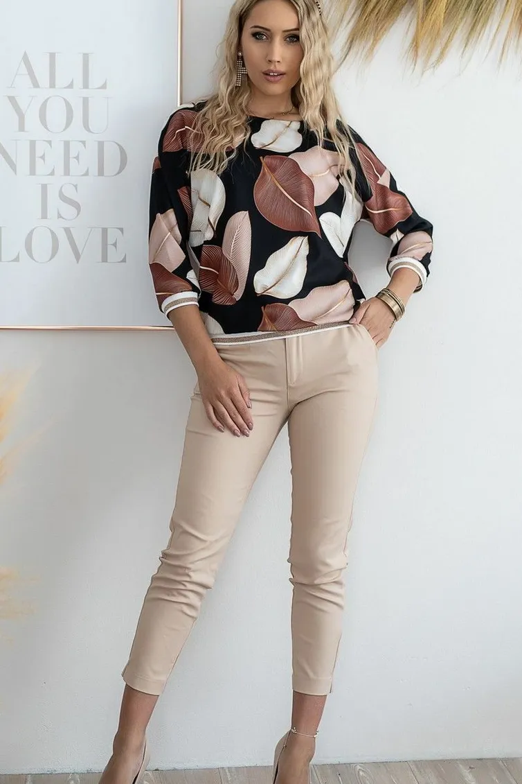 Blouse nika.pl #03012 Hajdan-1 korichnevyj