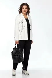 Комплект Vilena-fashion арт. 1004 молочный + черный