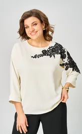 Блузка Rumoda 2277 дл.р молочный