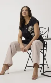 Set Ma Cherie 3165 chernyj+bezhevyj
