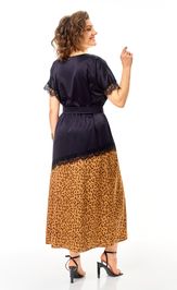 Платье Anastasia 1368 золото/черничный