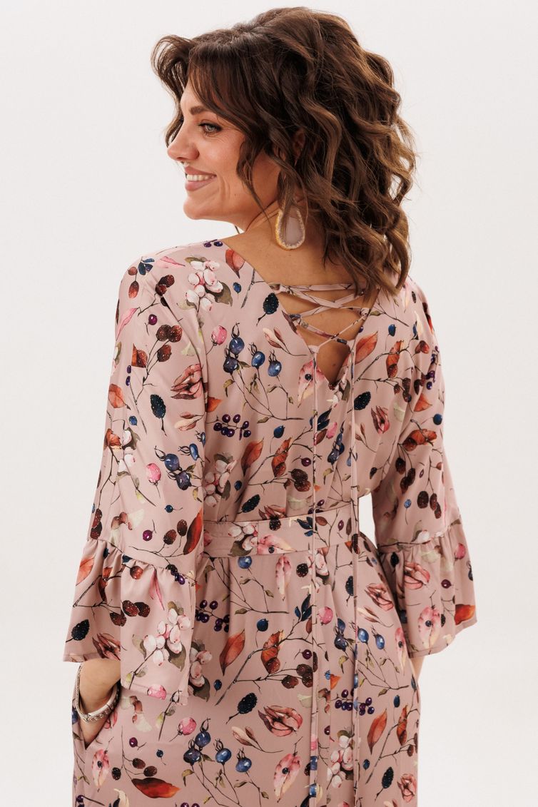 Платье Anelli Laurel арт. 1822 листья и ягоды