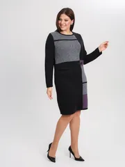 Dress BONADI #1901 baklazhan