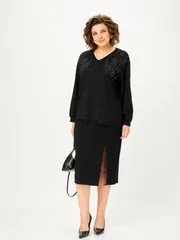 Garnitur Vilena-fashion #1169 chernyj