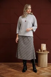 Комплект Anastasia арт. 1284 серый/клетка