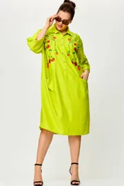 Sukienka SOVA #11181 limon