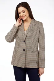 Zestaw Vilena-fashion #938 bezhevaya gusinaya lapka+temno-sinij