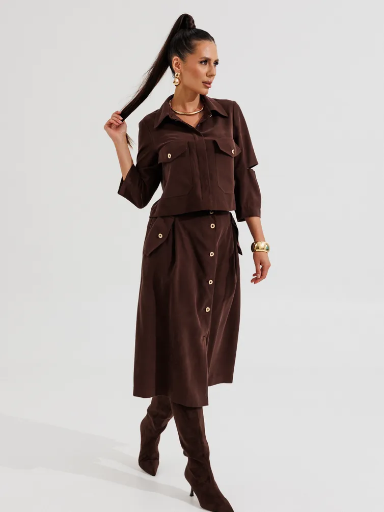 Костюм Galean Style арт. 1013 коричневый