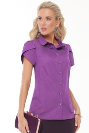 Блузка DS Trend арт. Р-0120-0021-05 (сиреневая с коротким рукавом)