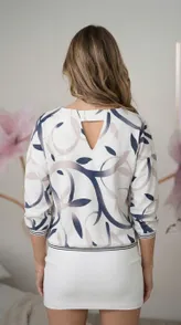 Blouse nika.pl #03087 Hajdan-1 sinij