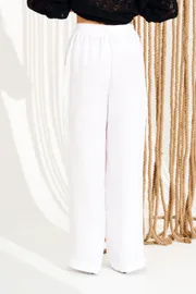 Trousers Elletto Life #2384 belyj