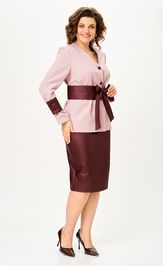Костюм Vilena-fashion 1147 крем+бургунди