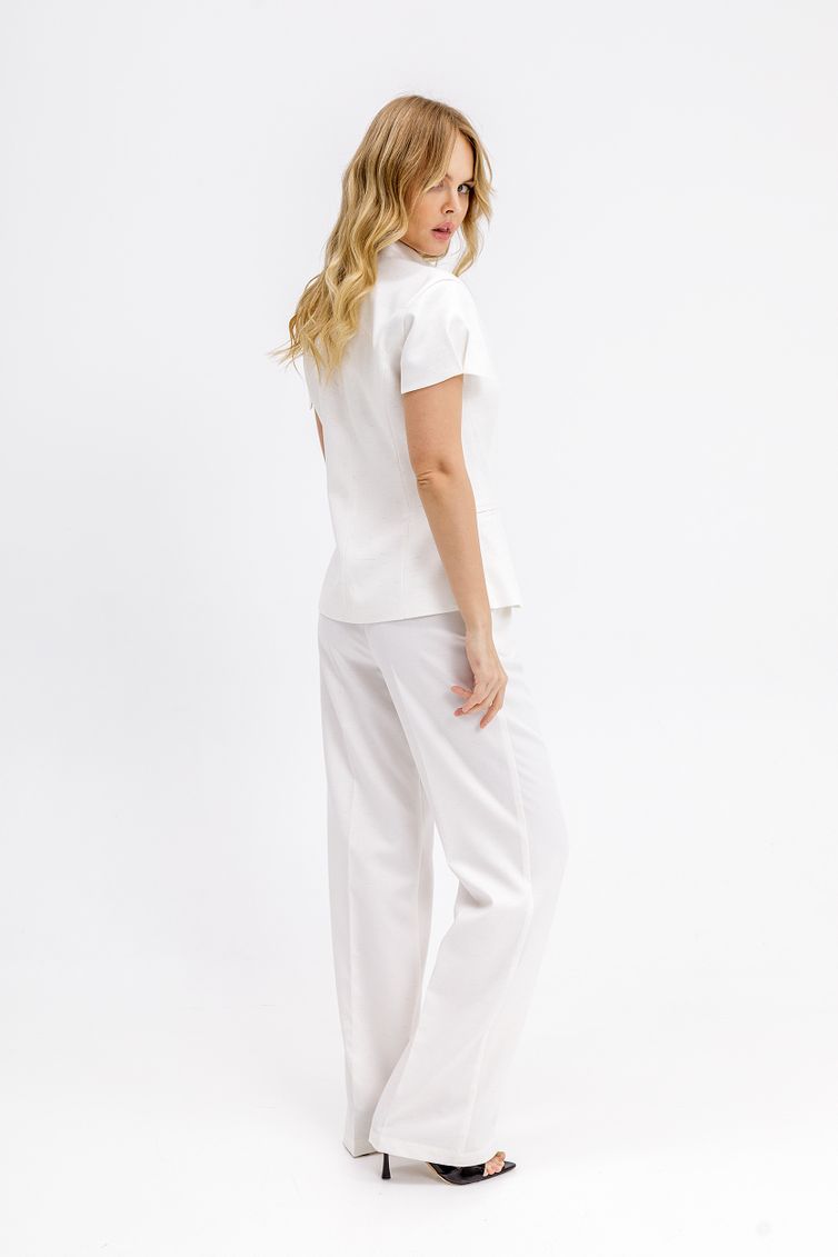 Trousers Pirs #6689 belyj