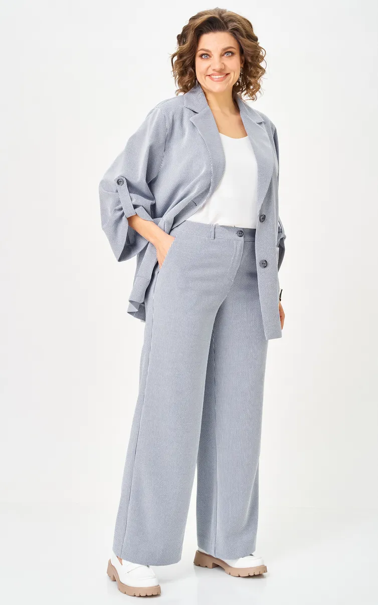 Garnitur BelElStyle #884-333/601-308 golubaya poloska