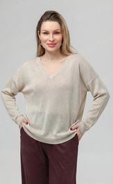 Джемпер Romgil РВ0344-ХМ5 молочный, серебро