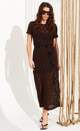 Платье Elletto Life 11139 коричневый