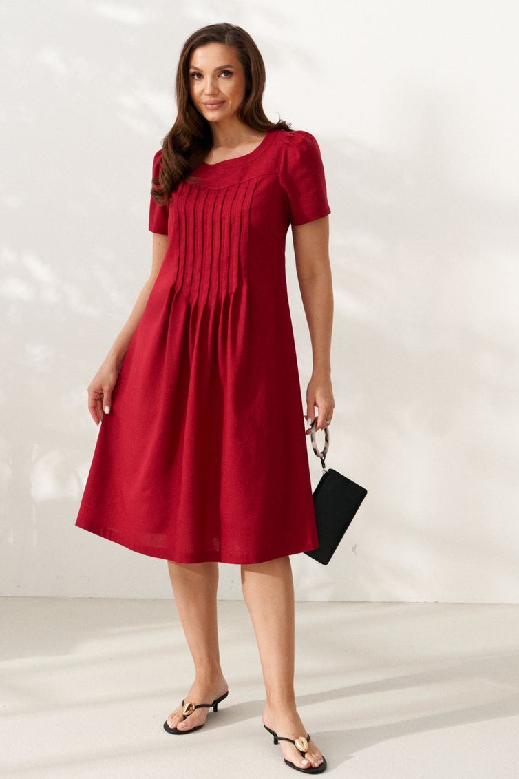 Sukienka Alta Moda #1033-8 krasnyj