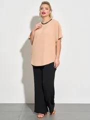 Bluzka DORA plus #0250-1 pesochnyj