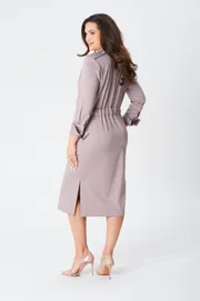 Sukienka Vilena-fashion #1054 kapuchino
