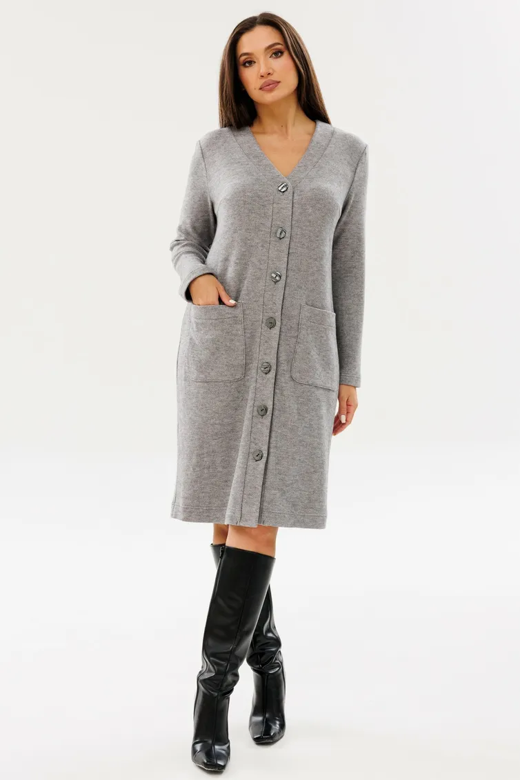 Dress Ma Cherie #4071 seryj melanzh