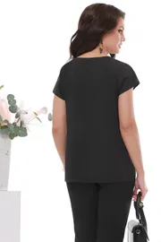 Bluzki, tuniki DS Trend #B-1629-0153 (s kontrastnoj vstavkoj)