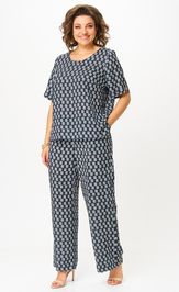 Комплект БелЭльСтиль 875-322/605-273 синий принт