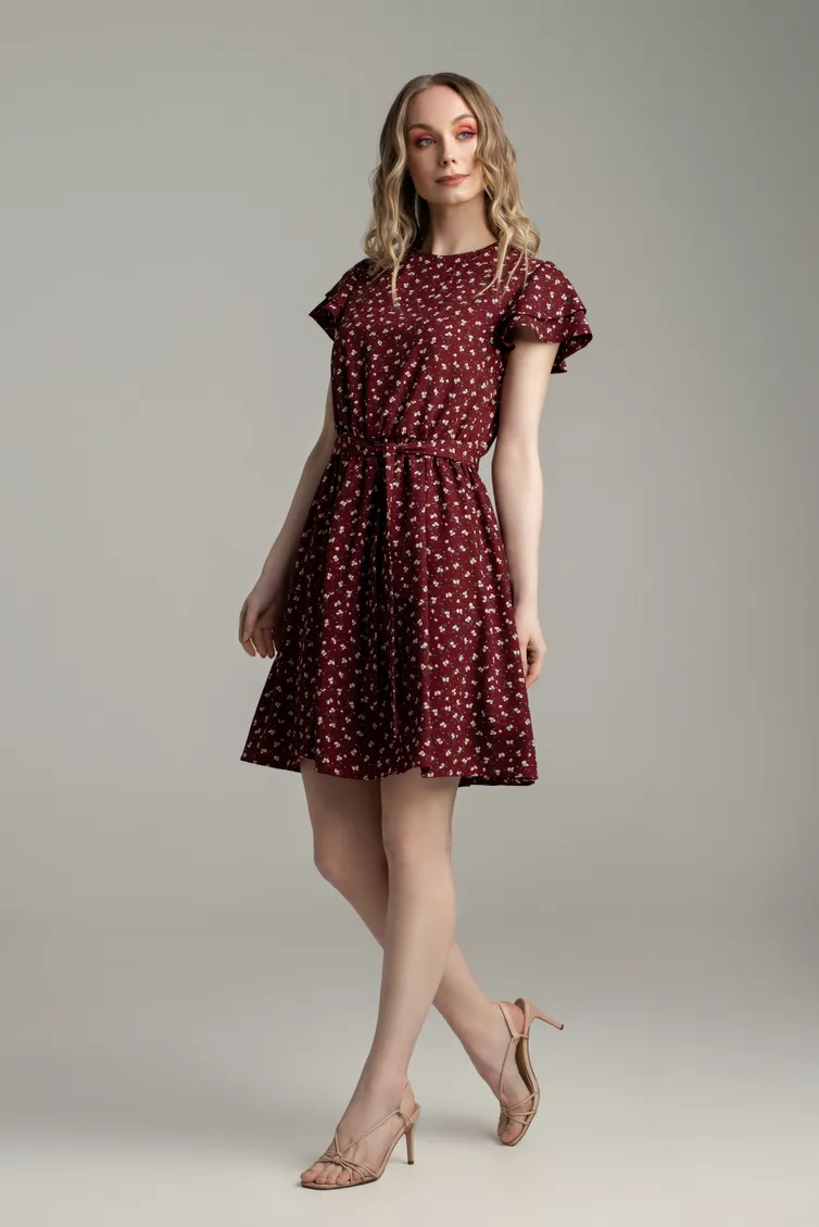 Dress MARIKA #422 bordo
