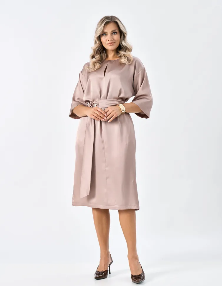 Sukienka Verita moda #N-2392 mokko
