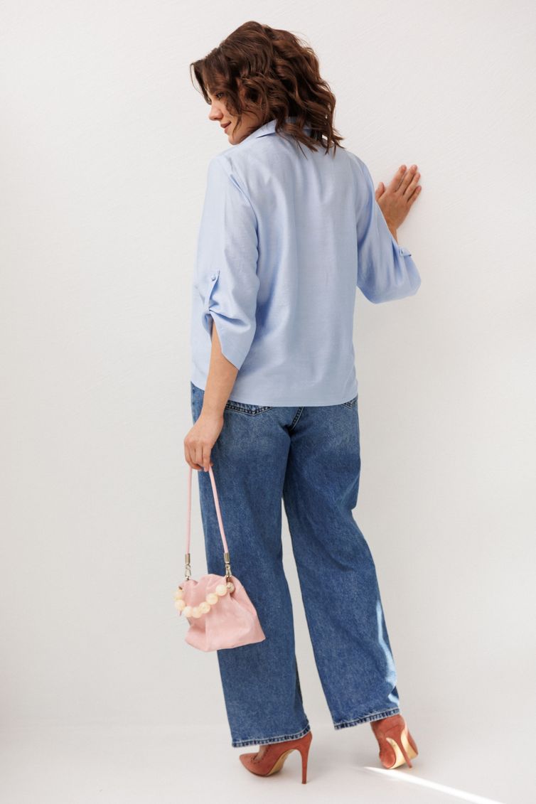 Koszula Anelli Laurel #1663.1 golubika