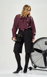 Trousers, overalls, shorts Ava fashion M-236 chernyj