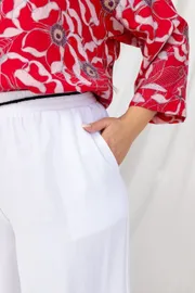 Trousers TOOK A LOOK & Angelika #AB-013k belyj