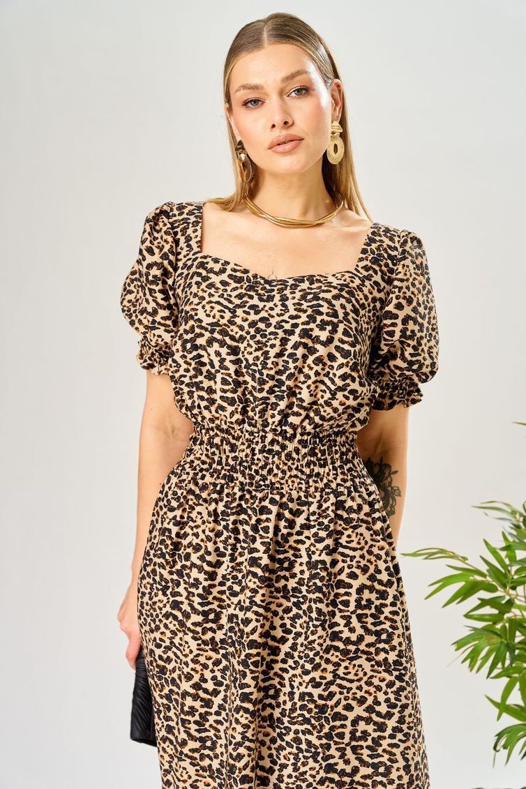 Платье Ava fashion арт. М-197 леопардовый