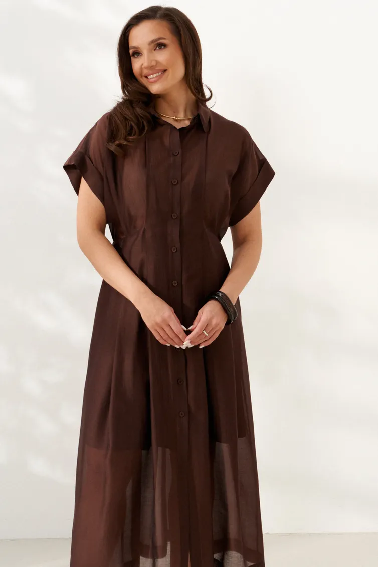 Sukienka Alta Moda #1091 korichnevyj