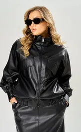 Kurtka Ava fashion M-230 chernyj