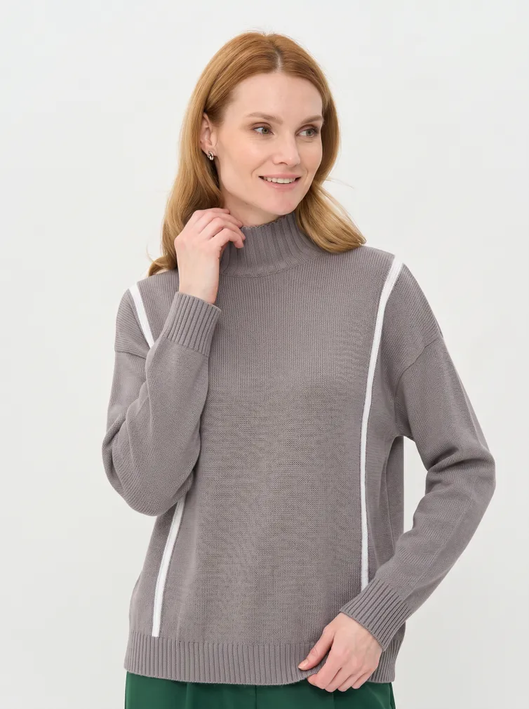 Jumper Newvay #9252-94222 titanium/bel