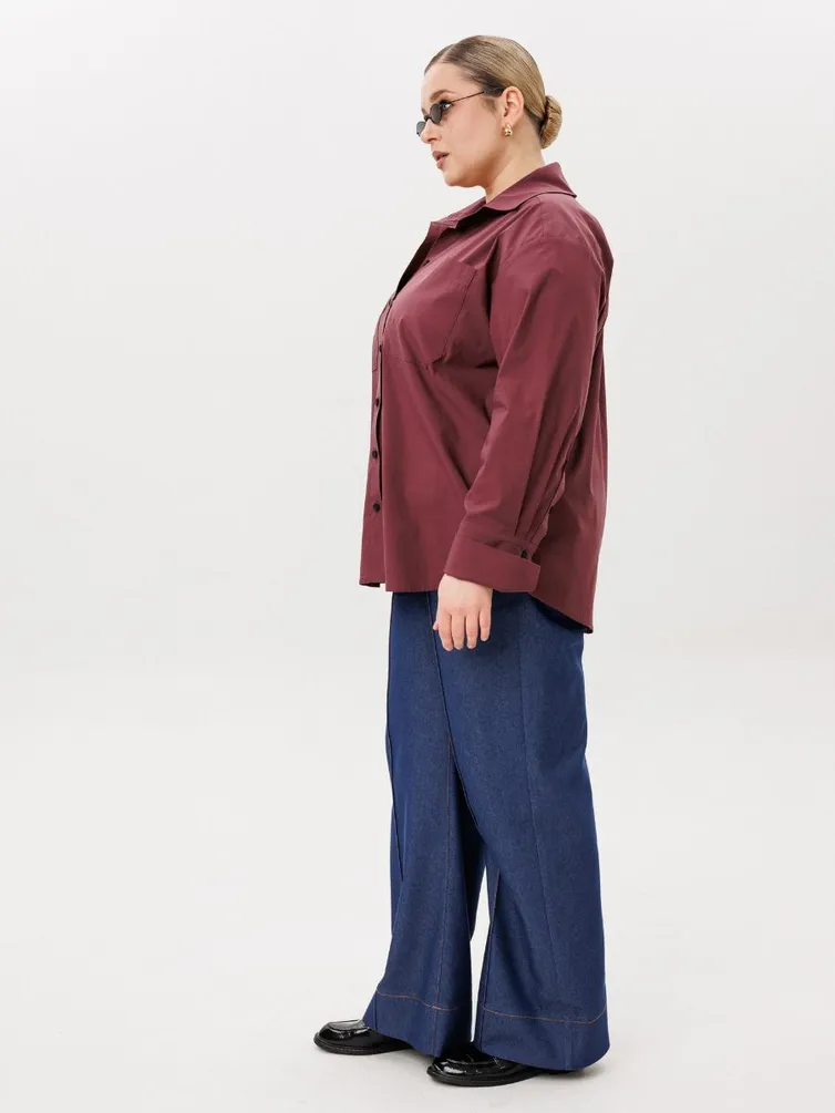 Рубашка Ava fashion арт. М-167 бордовый