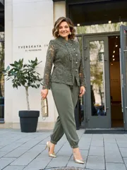 Suit Liliana #1553N oliv