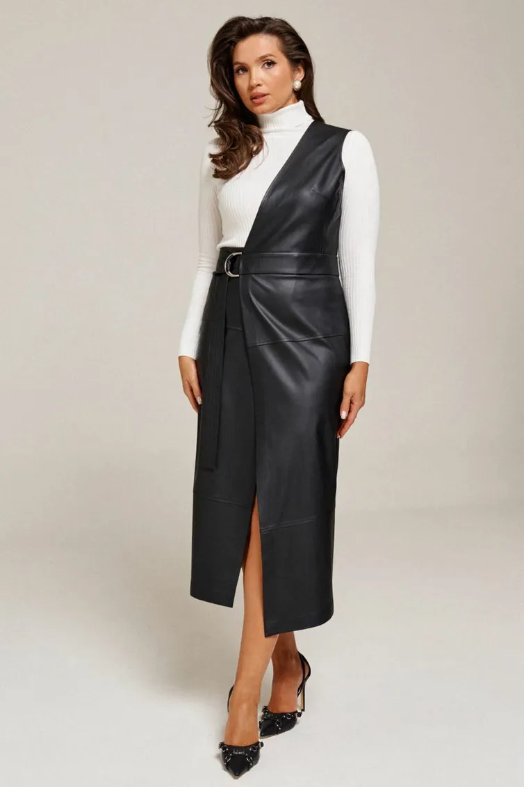 Sukienka Alta Moda #1011-1 chernyj