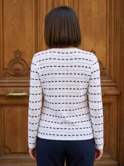 Жакет BELANGE арт. 2200 бело-джинсовый