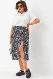 Юбка BegiModa арт. 5015 чёрно-белый