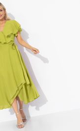 Платье CHARUTTI Счастье влюбленности (салатовое, нью)