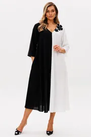 Dress Anastasia #1243 plate cherno-belyj