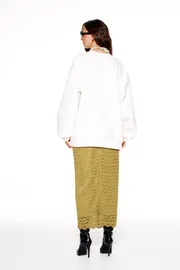 Bluza Elletto Life #13064 molochno-gorchichnyj